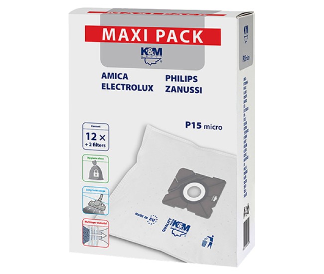 Filtru aspirator 12+2 buc k&m Filtru aspirator 12+2 buc k&m