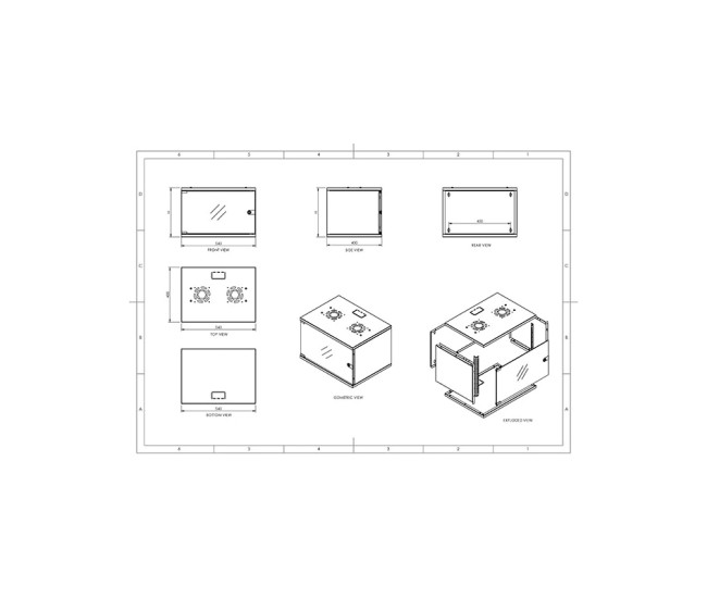 Rack de perete 9u 19 inch dekro Rack de perete 9u 19 inch dekro
