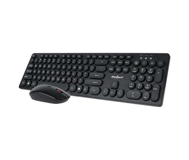 Kit tastatura si mouse wireless ws400 rebel