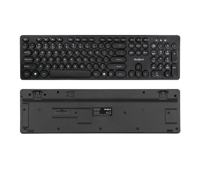 Kit tastatura si mouse wireless ws400 rebel