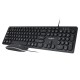 Kit tastatura si mouse cu fir wds200 rebel