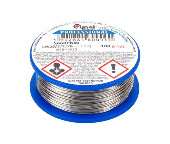 Rola fludor sn60pb40 cynel 1.5mm 100g Rola fludor sn60pb40 cynel 1.5mm 100g
