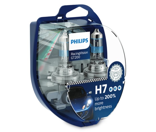 Set 2 buc becuri auto h7 racing vision philips Set 2 buc becuri auto h7 racing vision philips