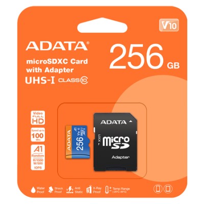 Micro sd card 256gb class 10 adata