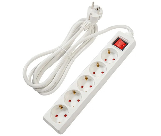 Prelungitor 3x1.5mm 5 prize 3m intrerupator spacer Prelungitor 3x1.5mm 5 prize 3m intrerupator spacer