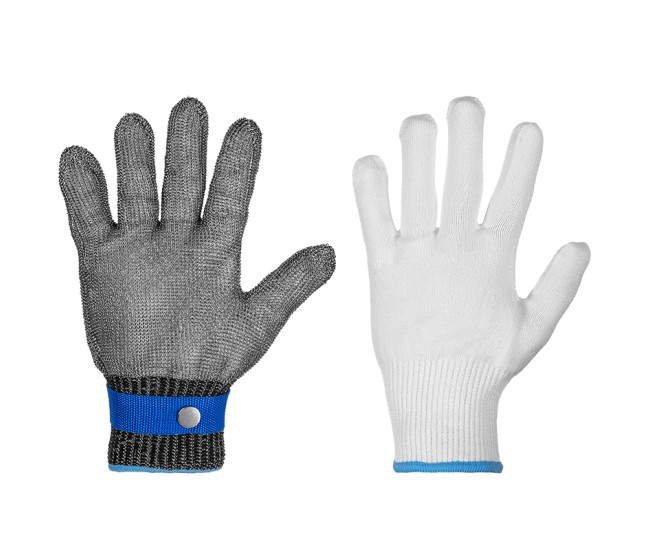 Set manusa rezistenta la taiere inox/bumbac l rebel