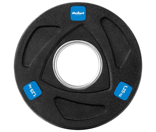 Disc greutate fonta cauciucata set 4 x 1.25 kg rebel ac