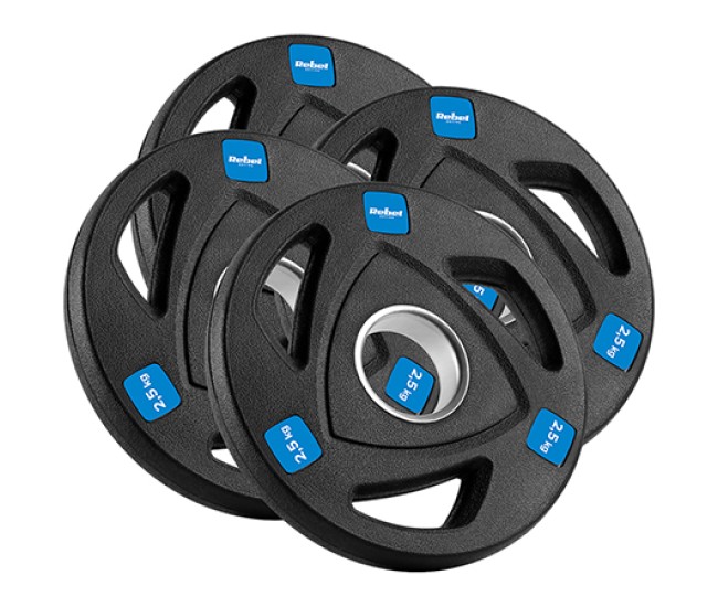 Disc greutate fonta cauciucata set 4 x 2.5 kg rebel act