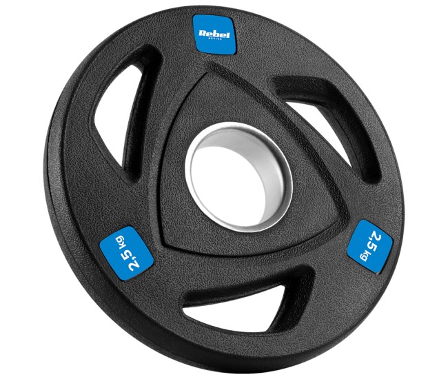 Disc greutate fonta cauciucata set 4 x 2.5 kg rebel act