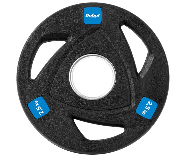 Disc greutate fonta cauciucata set 4 x 2.5 kg rebel act