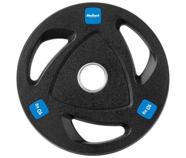 Disc greutate fonta cauciucata set 2 x 10 kg rebel acti