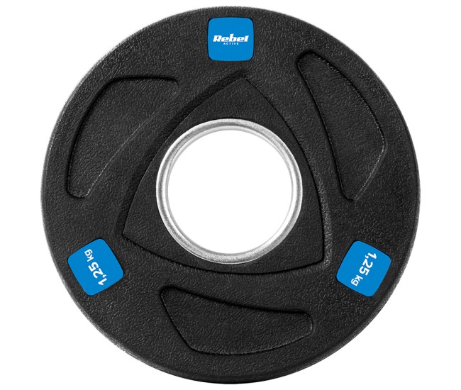 Disc greutate fonta cauciucata set 30 kg rebel active