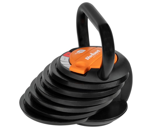 Kettle bell ajustabil 6 talere 2.3-9kg rebel active