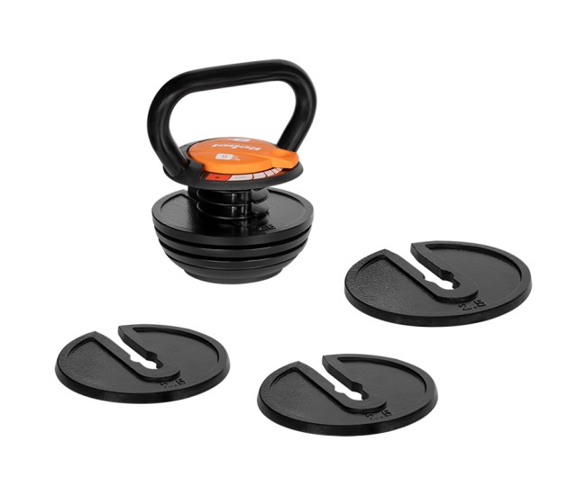 Kettle bell ajustabil 6 talere 2.3-9kg rebel active
