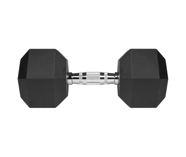 Gantere dumbbell hex fonta cauciucata 20kg rebel active