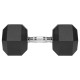 Gantere dumbbell hex fonta cauciucata 25kg rebel active