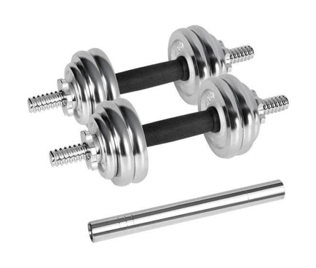 Gantere reglabile cu valiza total 15kg rebel active
