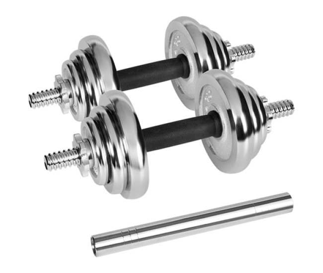 Gantere reglabile cu valiza total 20kg rebel active