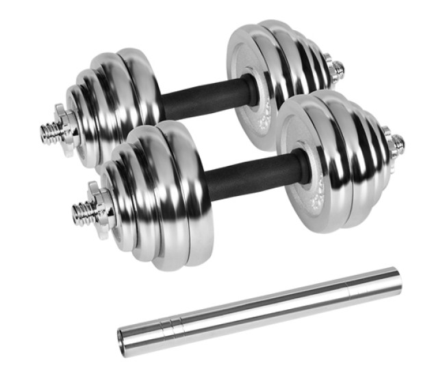 Gantere reglabile cu valiza total 30kg rebel active