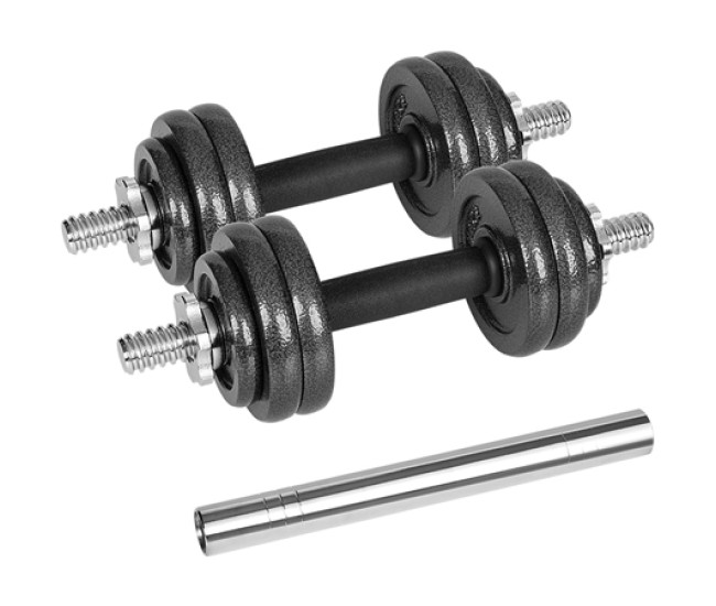 Gantere reglabile cu valiza total 15kg rebel active