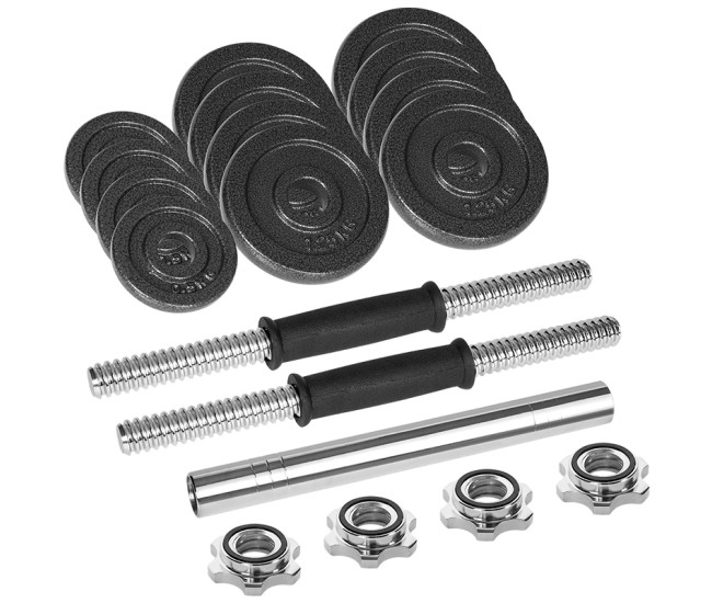 Gantere reglabile cu valiza total 15kg rebel active