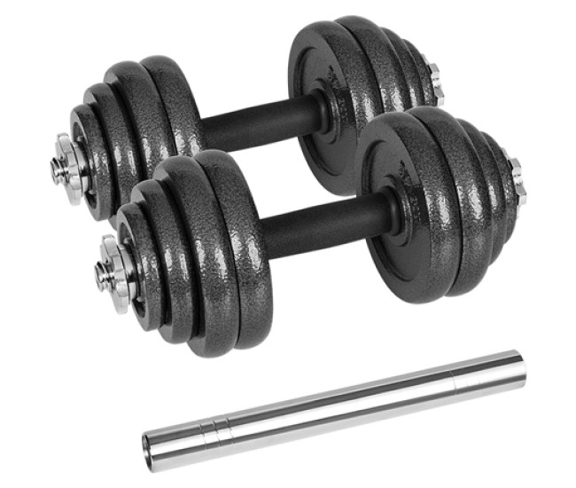 Gantere reglabile cu valiza total 30kg rebel active