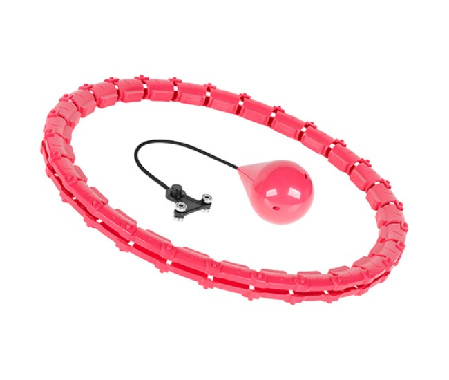 Cerc fitness smart hula hoop 50 cm roz rebel active