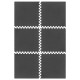 Saltea gimnastica puzzle 6 piese 180x120 cm rebel activ