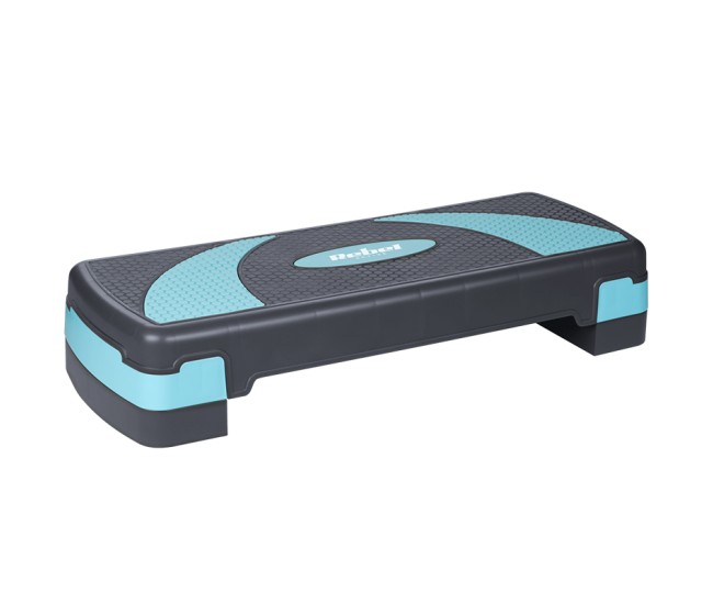 Stepper aerobic 3 nivele gri albastru rebel active