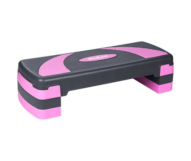 Stepper aerobic 3 nivele gri violet rebel active