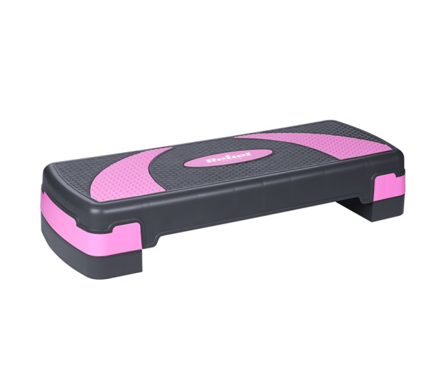 Stepper aerobic 3 nivele gri violet rebel active