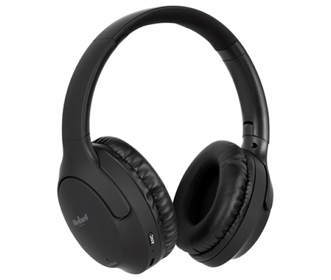 Casti audio fara fir cu cititor sd si radio rebel