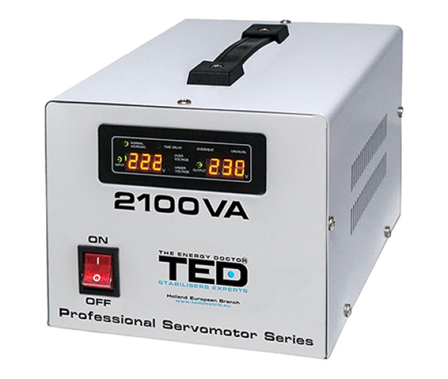 Stabilizator tensiune servomotor 2100va ted electric
