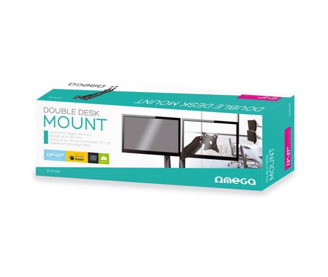 Suport 2 monitoare vesa 100x100 13-27 inch