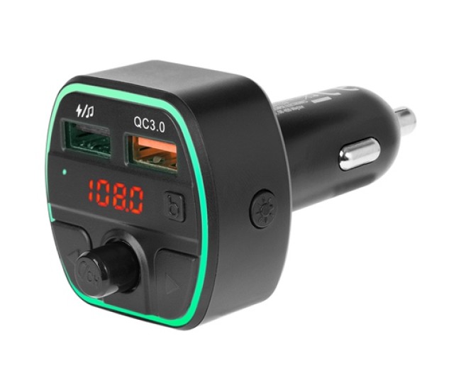 Modulator fm audio bluetooth qc 3.0 2x usb