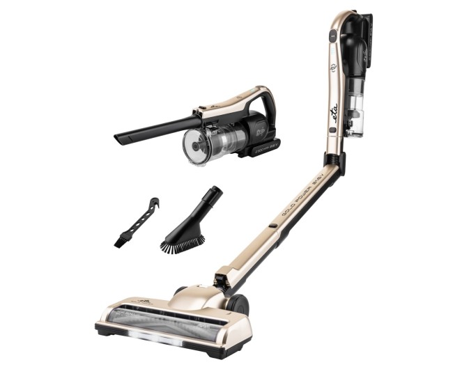 Aspirator vertical ETA Gold Power 1212 90000, motor BLDC 250 W, Li-Ion 21,6 V/ 2500 mAh, recipient praf 0.4 litri Aspirator vertical ETA Gold Power 1212 90000, motor BLDC 250 W, Li-Ion 21,6 V/ 2500 mAh, recipient praf 0.4 litri