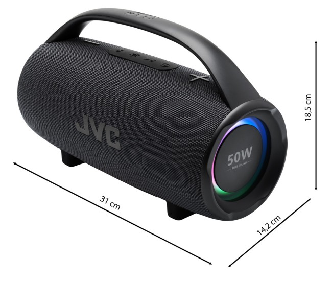 Boxa portabila bluetooth JVC XS-E524B, 50W, USB, IPX6, TWS, negru Boxa portabila bluetooth JVC XS-E524B, 50W, USB, IPX6, TWS, negru