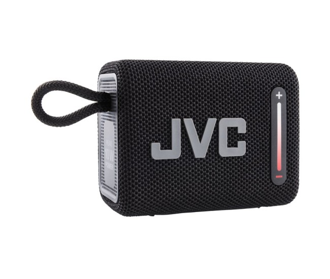Boxa portabila JVC XS-E114B, radio FM, Bluetooth, IPX6, Litiu-ion 3,7 V / 2000 mAh, negru