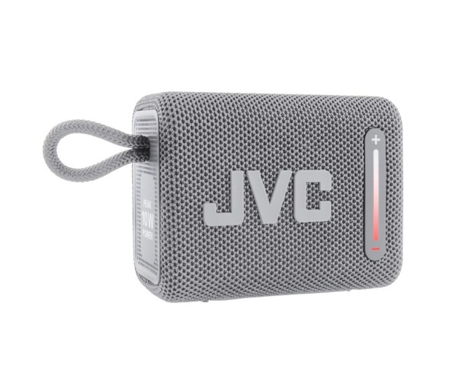 Boxa portabila JVC XS-E114G, radio FM, Bluetooth, IPX6, Litiu-ion 3,7 V / 2000 mAh, gri