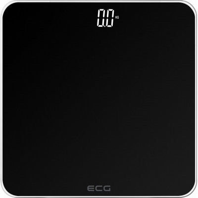 Cantar de persoane ECG OV 1821 negru, 180Kg, sticla