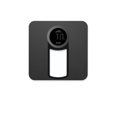 Cantar de persoane ETA SlimFit 9781 90000, precizie 100 grame, baterie Li-Ion 3.7 V, 200 mA, incarcare USB, maxim 150 kg, negru