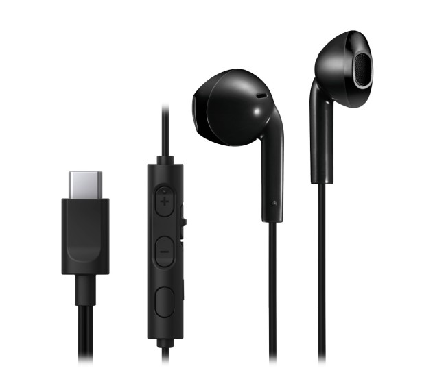 Casti JVC HA-FR17UC-B-U, Cu Fir, In-Ear, Microfon, USB-C, negru