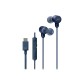 Casti JVC HA-FR29UC-A-U, Cu fir, In-Ear, Microfon, USB-C, Functie Mod Sunet, Husa, albastru