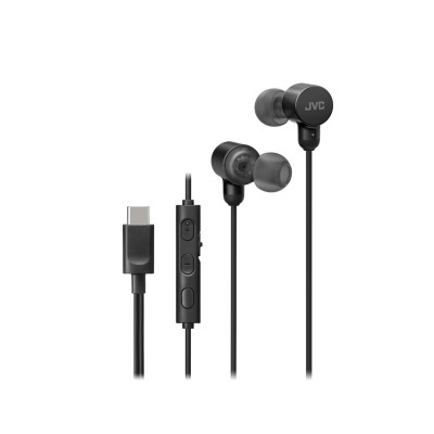 Casti JVC HA-FR29UC-B-U, Cu fir, In-Ear, Microfon, USB-C, Functie Mod Sunet, Husa, negru Casti JVC HA-FR29UC-B-U, Cu fir, In-Ear, Microfon, USB-C, Functie Mod Sunet, Husa, negru