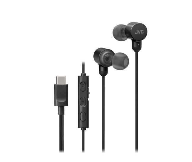 Casti JVC HA-FR29UC-B-U, Cu fir, In-Ear, Microfon, USB-C, Functie Mod Sunet, Husa, negru Casti JVC HA-FR29UC-B-U, Cu fir, In-Ear, Microfon, USB-C, Functie Mod Sunet, Husa, negru