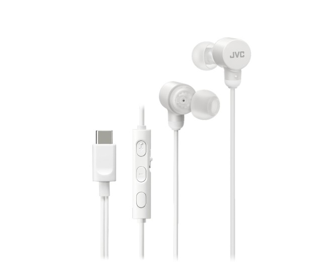 Casti JVC HA-FR29UC-W-U, Cu fir, In-Ear, Microfon, USB-C, Functie Mod Sunet, Husa, alb Casti JVC HA-FR29UC-W-U, Cu fir, In-Ear, Microfon, USB-C, Functie Mod Sunet, Husa, alb