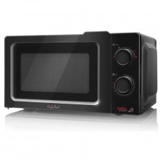 Cuptor cu microunde Gallet FMOM 205B negru, 700 W, 20 litri, 6 niveluri de putere, timer