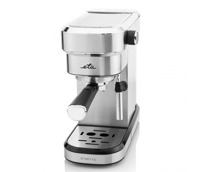 Espressor manual ETA Stretto 2180, 1350 W,0.75 L, dispozitiv spumare, 15 bar, otel inoxidabil