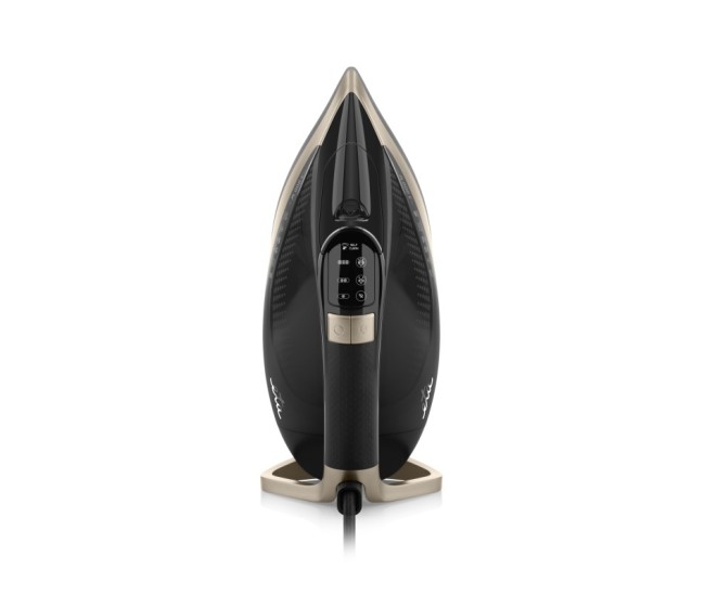 Fier de calcat ETA Super Steam II 3275 90000, 3000 W, LCD color, jet abur 200 g/min, debit abur 60 g/min, negru/auriu