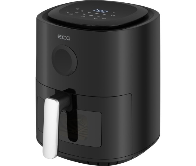 Friteuza cu aer fierbinte ECG AF 4020 Compact Fry, 3.8 litri, 1300 W, control digital, 8 programe, temperatura 80-200°C